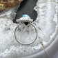 Sterling Silver Southwestern Style Oval Golden Hill Turquoise Ring Size 9.5 For Women