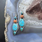 Sterling Southwestern Style Multistone Cluster Dangle Earrings For Women #6
