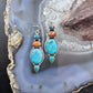 Sterling Southwestern Style Multistone Cluster Dangle Earrings For Women #6