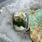 Sterling Silver Southwestern Style Chrome Chalcedony Bar Ring Size 7 For Women