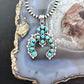 Sterling Silver Southwestern Style Multi Turquoise Decorated Naja Pendant For Women