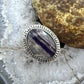 Sterling Silver Southwestern Style Oval Fluorite Crystal Ring Size 6.75 For Women