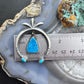 Veronica Cayatineto Native American Sterling Silver Turquoise Unisex Naja Pendant