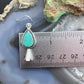 Sterling Silver Southwestern Style Teardrop Turquoise Squash Blossom Dangle Earrings For Women