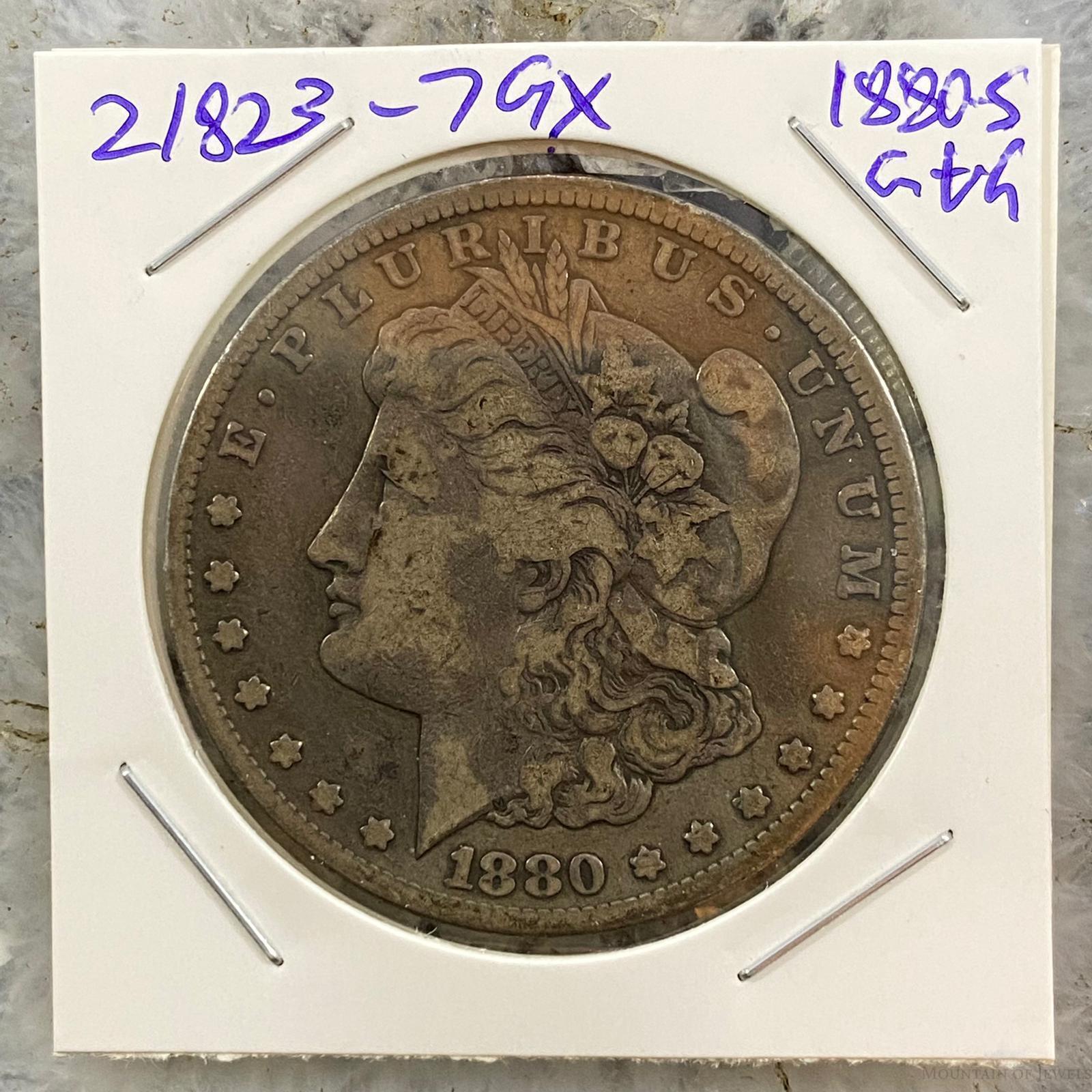 1880-S $1 US Morgan Silver Dollar G-VG Collectible Coin #21823-7GX - Mountain of Jewels