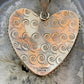 Alex Sanchez Sterling Silver Turquoise Petroglyph Heart Pendant For Women #1