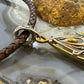 Carolyn Pollack Sterling Silver & Brass Decorated Teardrop Enhancer Pendant For Women