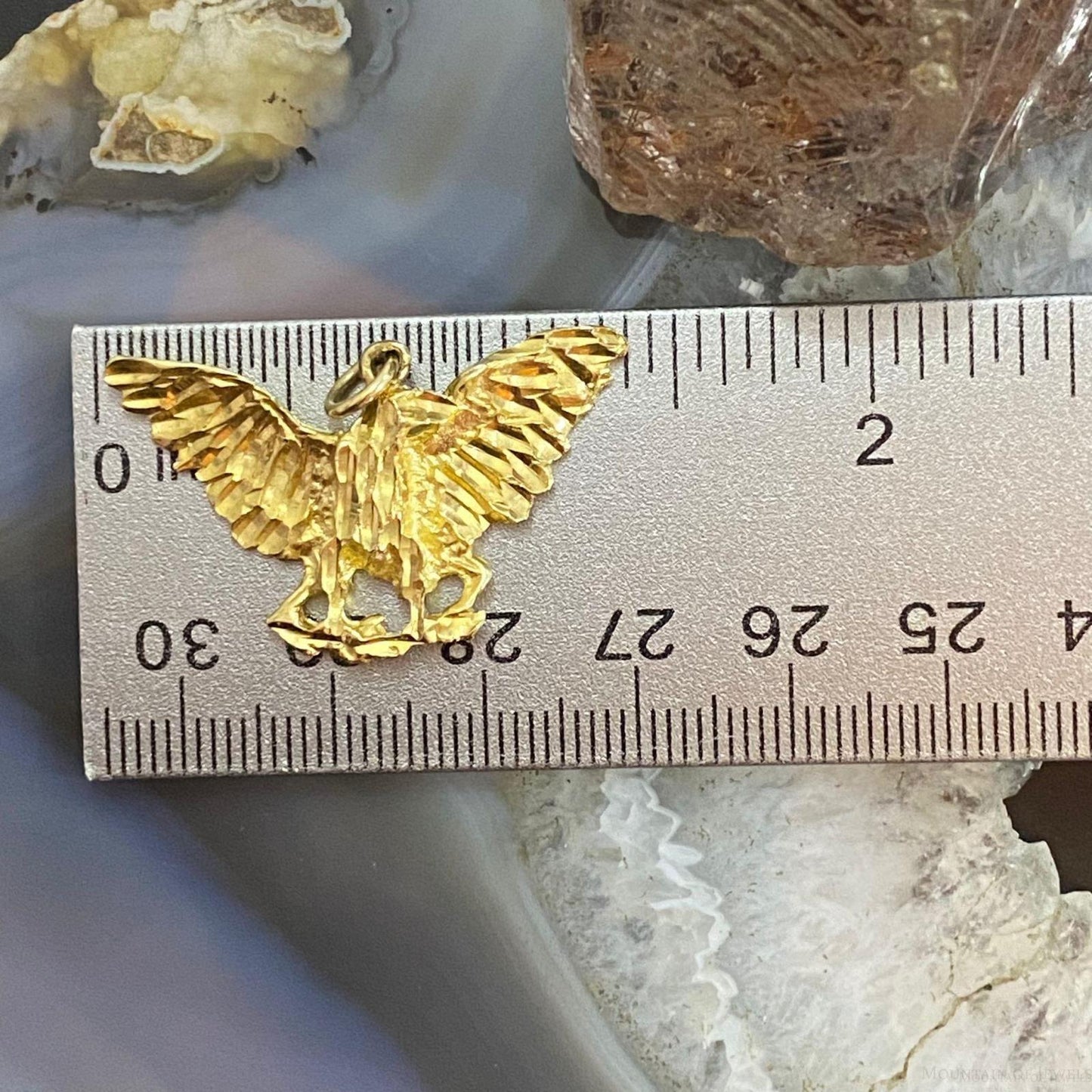 14K Yellow Gold Eagle Pendant