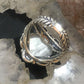 Carolyn Pollack Southwestern Style Sterling Silver Faceted Mother of Pearl Decorated Heart Ring Size 6.5