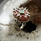 Carolyn Pollack Sterling Silver Rhodochrosite & Opal Ring Size 8.5 For Women