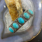 Carolyn Pollack Southwestern Style Sterling Silver Turquoise Row Bracelet For Women
