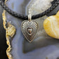 Carolyn Pollack Southwestern Style Sterling Silver Engraved Triple Heart Enhancer Pendant For Women