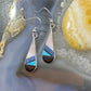 Sheryl Edaakie Zuni Native American Sterling Silver  Multi Stone Inlay Dangle Earrings For Women #3