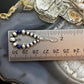Navajo Pearl Beads Graduated 2-5 mm Sterling Silver 2 Lapis Hoop Dangle Earrings For Women
