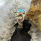 Carolyn Pollack Sterling Silver Sleeping Beauty Turquoise Decorated Ring For Women