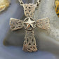 Carolyn Pollack Southwestern Style Sterling Silver Texas Star Cross Pendant For Women