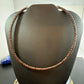 Carolyn Pollack Antique Brown Braided Leather Lobster Clasp Unisex Necklace