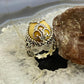 Carolyn Pollack Sterling Silver Oval Yellow Jasper Ring Size 5.5 For Women