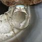 Native American Sterling Silver Oval Blue Ridge Turquoise Shield Ring Size 8.75 For Women