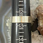 Native American Sterling Silver Vertical Engraved SW Motif Ring Size 12.5 For Men