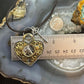 Carolyn Pollack Sterling Silver & Brass Heart & Key w/Horse Decorated Pendant For Women