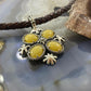 Carolyn Pollack Southwestern Style Sterling Silver 4 Yellow Jasper Petroglyph Pendant For Women