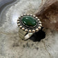 Carolyn Pollack Sterling Silver Oval Malachite Decorated Ring Size 9 For Women