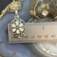 Carolyn Pollack Southwestern Style Sterling Silver 6 White Agate Flower Enhancer Pendant For Women