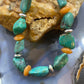 Carolyn Pollack Sterling Silver Chunky Turquoise & Carnelian Bead Necklace