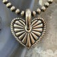 Carolyn Pollack Southwestern Style Sterling Silver Decorated Heart Pendant For Women