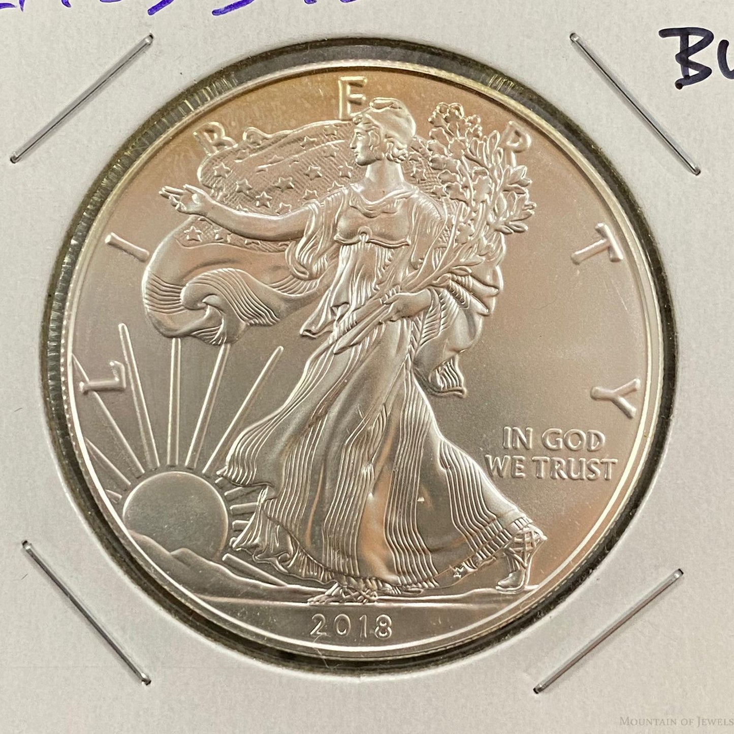 2018 US American Silver Eagle Coin BU #21723-5GL