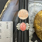 Carolyn Pollack Sterling Silver Oval Rhodochrosite Decorated Ring For Women