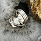 Native American Sterling Silver White Buffalo Bar Ring Size 10.5 For Women