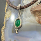 Carolyn Pollack Sterling Silver Oval Green Chalcedony Enhancer Pendant For Women