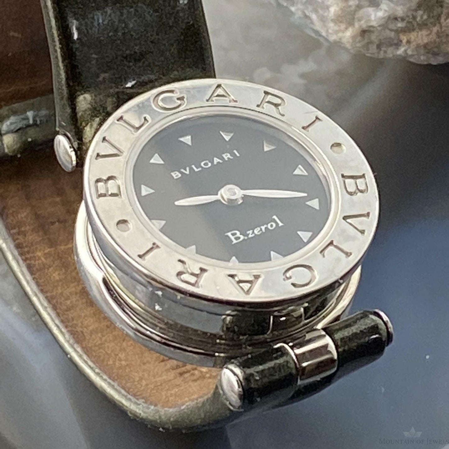 BVLGARI Ladies B.Zero1 Watches BZ23S Stainless Steel/Leather Strap