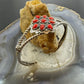 Carolyn Pollack Sterling Silver 9 Red Jasper Decorated Cluster Bracelet For Women