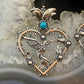 Fritz Casuse Southwestern Style Sterling Silver Hummingbird & Heart Earrings For Women