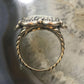 Carolyn Pollack Southwestern Style Sterling Silver Faceted Mother of Pearl Decorated Heart Ring Size 6.5