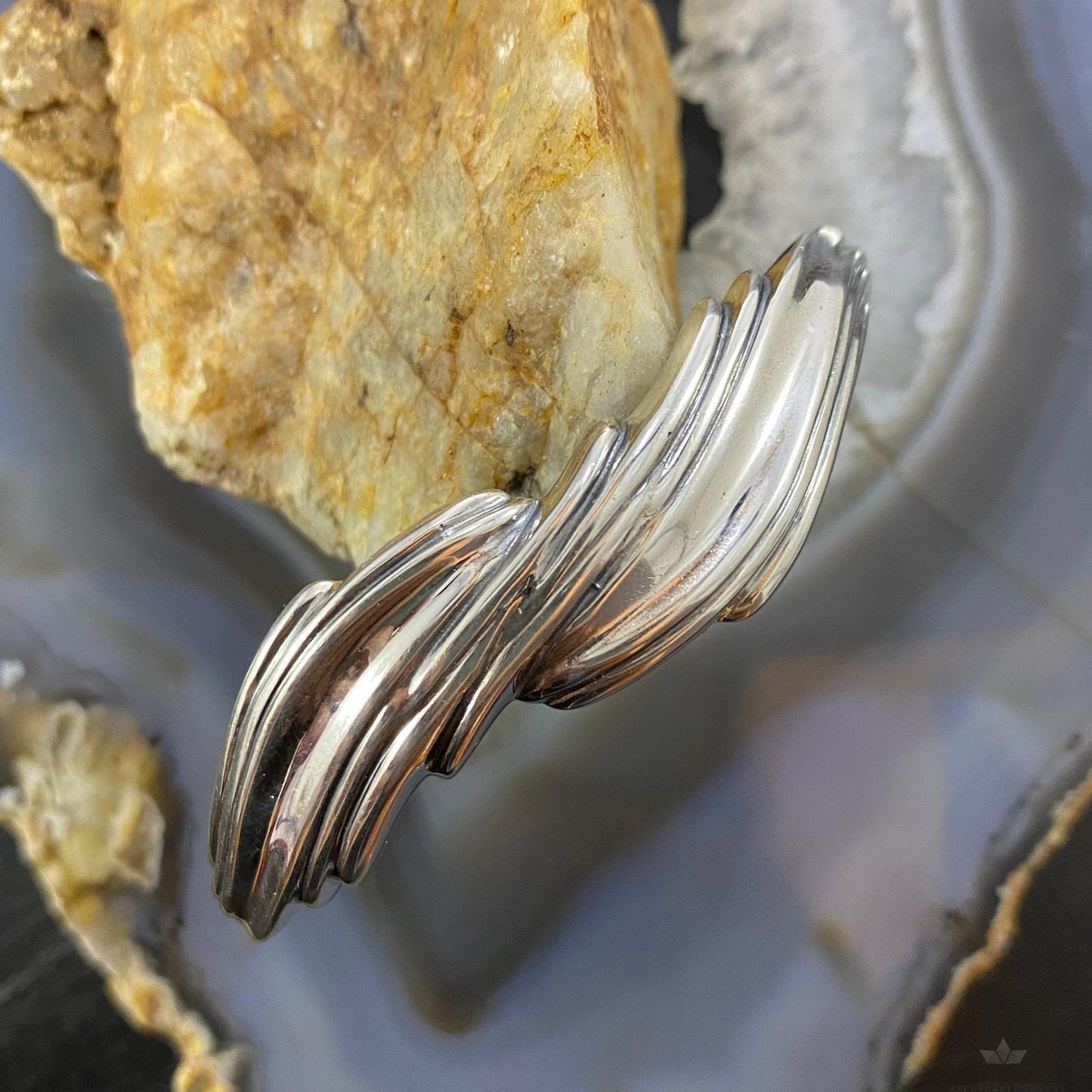 Carolyn Pollack Vintage Southwestern Style Sterling Silver Flowing Water Bracelet For Women