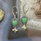 Carolyn Pollack Southwestern Style Sterling Silver Variscite Decorated Dangle Earrings For Women