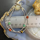 Carolyn Pollack Sterling Silver Multi Gemstone Decorated 2 Strand Link Bracelet For Women