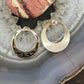 Tommy & Rosita Singer Sterling Silver Overlay Hoop Dangle Earrings For Women #2