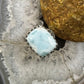 Carolyn Pollack Sterling Silver Rectangle Larimar Decorated Ring Size 8 For Women
