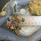 Carolyn Pollack Sterling & Brass Multi Gemstone Gardener's Joy Enhancer Pendant