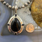 Carolyn Pollack Southwestern Style Sterling Silver Black Onyx Decorated Enhancer Pendant For Women