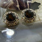 Carolyn Pollack Sterling Silver Round Onyx Decorated Clip-On Earrings For Women