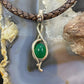 Carolyn Pollack Sterling Silver Oval Green Chalcedony Enhancer Pendant For Women