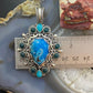 Carolyn Pollack Vintage Southwestern Style Sterling Silver  Multistone Decorated Pendant For Women