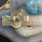 Alonzo Mariano Sterling Silver Round Turquoise Decorated Kachina Unisex Pendant