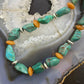 Carolyn Pollack Sterling Silver Chunky Turquoise & Carnelian Bead Necklace